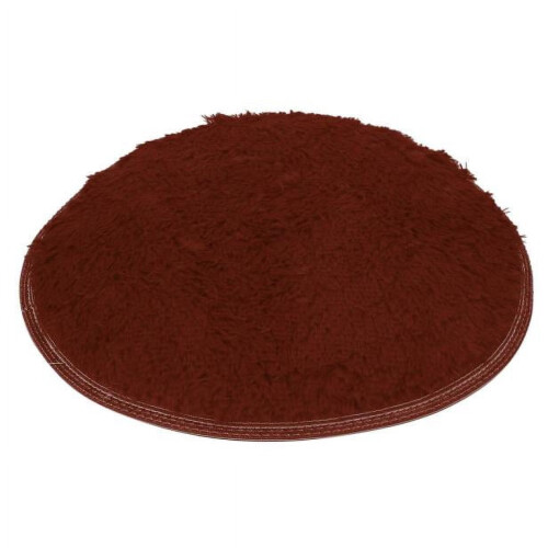 Round Non-Slip Bath Mat 60cm Coral Fleece 2