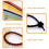 100pcs Reusable Silicone Cable Ties with Snap Lock Design, Adjustable Cable Management Straps for Home and Office 2