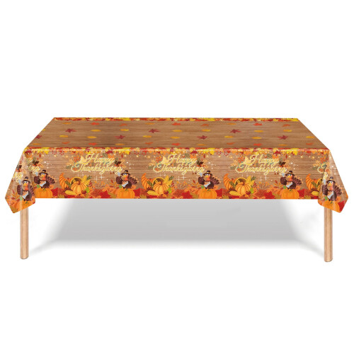 Thanksgiving tablecloth maple leaf design 1 piece 2
