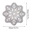 Tapete de banheiro redondo de microfibra com estampa de floco de neve natalino, 40 cm (15,7 polegadas) 3