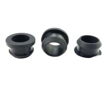 Silicone Hole Plugs 2pcs 28mm Bore Black Rubber Grommet Caps Waterproof Dust Blocking for Cable Protection