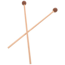 Glockenspiel Mallets with Durable Rubber Head and Ergonomic Wood Handle, Clear Tone Bell Sticks for Xylophone