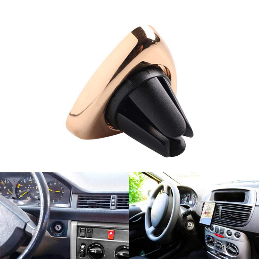 Magnetic Car Phone Holder 360 Rotation Air Vent Mount Universal Compatibility Onehand Operation Gold 9330225814344