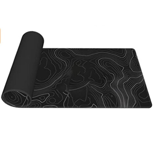 2X Topographic Contour Extended  Mouse Pad Computer Keyboard Mouse Mat Mousepad with 3mm Non-Slip Base 1
