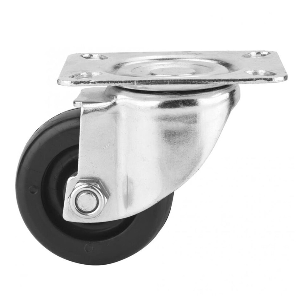 3 Inch Swivel Caster Wheels With Pp Core Rubber Tread, Hooded Design For Furniture And Office Chairs 9330225783671