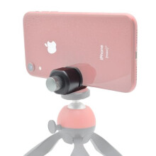 3 in 1 Aluminium Alloy Selfie Stick Tripod with Adjustable Phone Clamp and 1/4 Inch Universal Mount