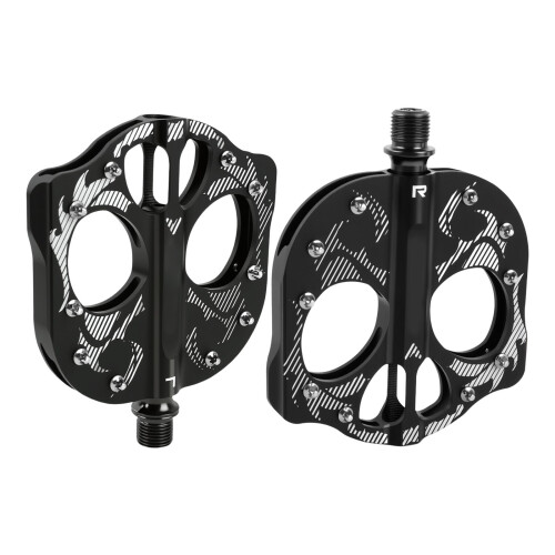 Light weight Bicycles Platform Pedals 3 Seal Bearings-Black 1