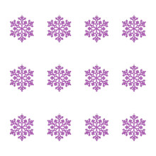 Décoration de Noël flocon de neige en plastique 10 cm