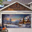 Kerstgarage achtergronddoek 7x16ft en 6x13ft 1