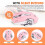 Mouse Wireless Silenzioso USB Ricaricabile per Computer da Gioco Mouse  Ricaricabile per PC e Laptop Rosa 5