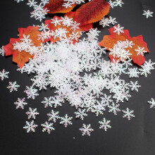 Vánoční sněhové vločky konfety1,5 cm2 cm3 cm