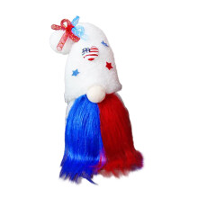 Lot de 2 poupées patriotiques à poser sur un bureau, pour enfants.