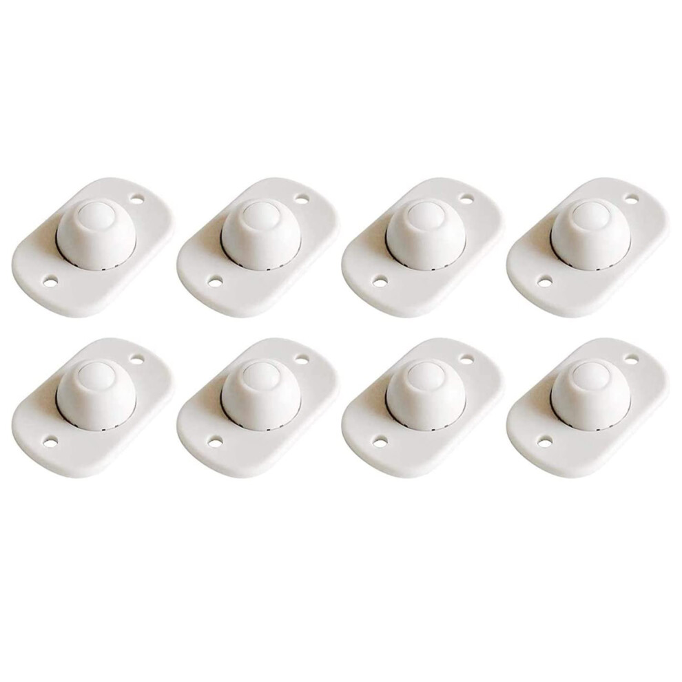 8 Pcs Swivel-Casters Wheels Plastic-360 Self-Adhesive - Silent Trash Can Universal Swivel Wheels Paste Pulley 6032785975246