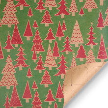 Papier cadeau de Noël PAVEOS multicolore, 2 rouleaux