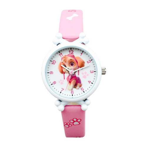 Paw Patrol Quartz-ur til børn – rund silikonerem