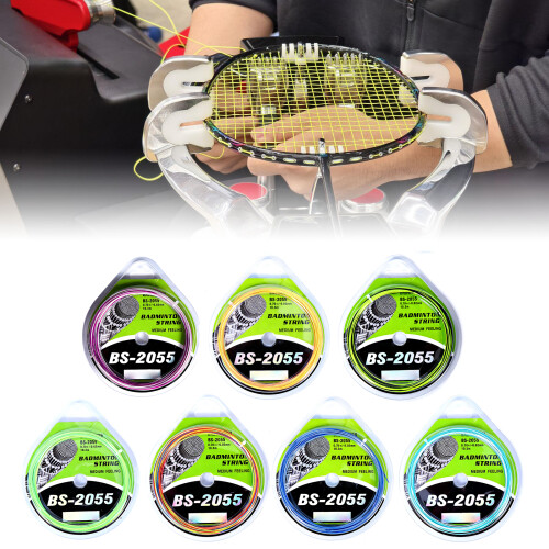 10m High Elastic Racquet Wire Training Nylon String-Blue White 1
