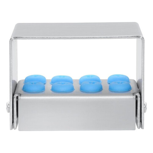 8 Holes Bur Holder 3pcs Autoclave Sterilizer Case Organizer Box Instrument Storage Stand 2