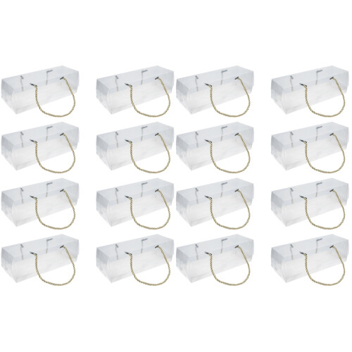 16St Draagbare Witte Cupcake Dozen Clear Cake Box Voor Dessert Opslag