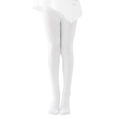 90D Meisjes Ballet Dans Pilates Sokken, Professionele Dans Legging Wit-L
