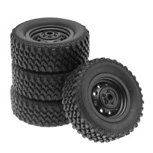 RC Crawler Tires 62mm Durable Rubber for MN D90 MN99S WPL C14 C24 Direct Fit Enhanced Traction