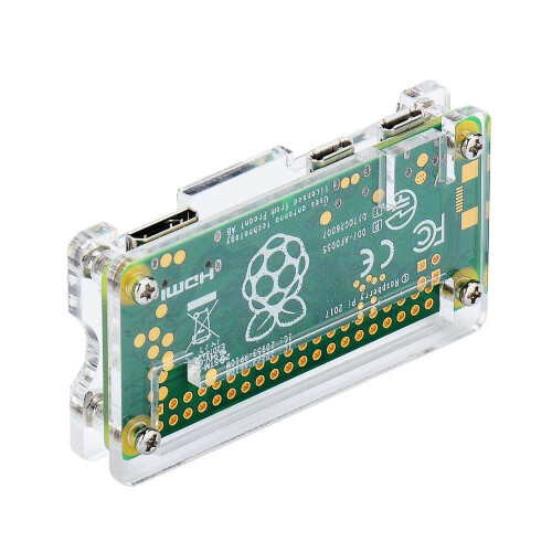 Acrylique Kit 4 en 1 pour Raspberry Pi Zero W et Pi Zero avec Dissipateur de Chaleur 2