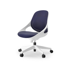 Blue Ergonomic Office Chair Back Reclining Mesh Desk Chair with FlipUp Armrests and 360 Swivel Rotation