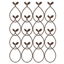 Liens pour Guirlande de Noël, 16 Attaches Torsadées Flexibles et Réutilisables de 50 cm (20 Po) pour Rampes D'Escalier, Décoration Intérieure et