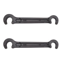 2X Double Ended Valve Wheel Wrench Cast Steel Hand Valve Wheels Wrench 8In (1/2In and 21/32In)