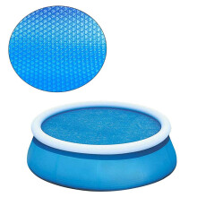 Pool Solar Cover 8ft Round Above Ground Solar Pool Blanket for Heat Retention and Debris Protection