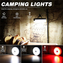 Camping String Light & Lamp 32.8FT USB Rechargeable Waterproof LED for Outdoor Decor and Home Regular Model
