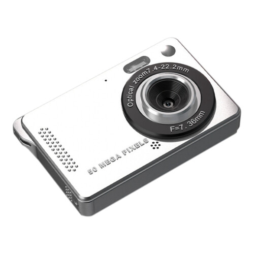 M08 Digital Camera Ccd Small Camera for Students Small Portable Retro Campus Card Machine White Without 32G Memory Card