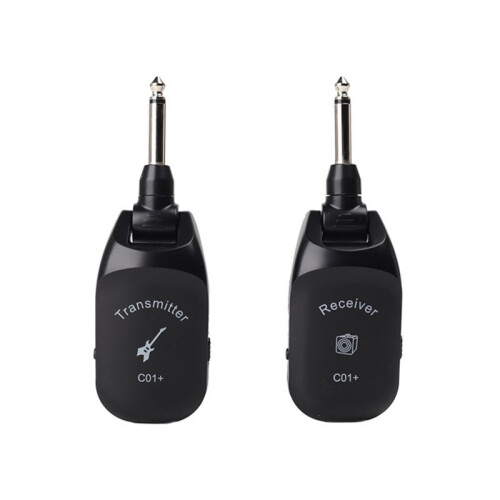 C01+ Guitar Wireless System Audio Transmitter Receiver Pickup Rechargeable Wireless System for Electric Guitar