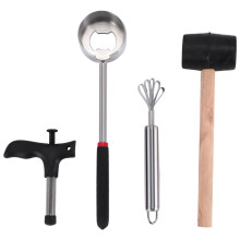 4Pcs Coconut Opener Tool Stainless Steel Coconut Opener Driller Cut Hole Tool Fruit Openers Tools Durable