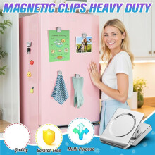 12er-Pack Große Magnetclips, Starke Magnetclips für Notizen, Magnetclips Zur Organisation, Chipclip-Magnete für das Klassenzimmer