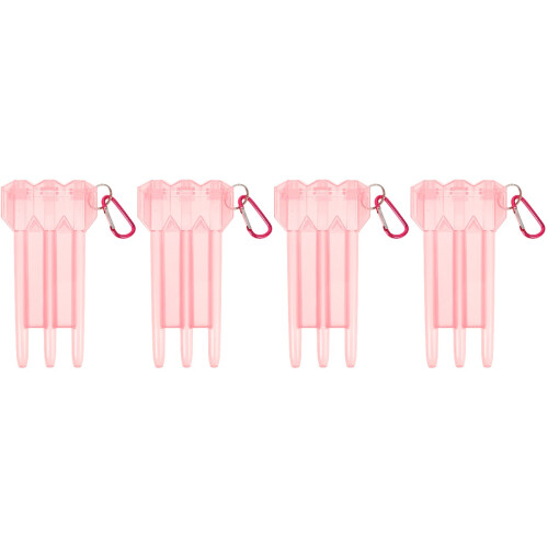 4Pièces Boîtes De Rangement Roses En Dures Avec Mousqueton 2