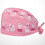 2Pièces Chapeau Infirmière Rose Coton Ajustable Motif Ours Respirant 9