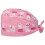 2Pièces Chapeau Infirmière Rose Coton Ajustable Motif Ours Respirant 10