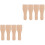 8Pièces Spatules Bois Khaki Pour Barbecue 2