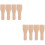 8Pièces Spatules Bois Khaki Pour Barbecue 5