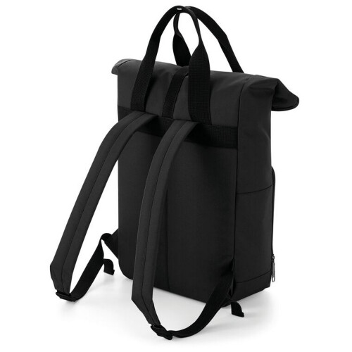 BagBase (One Size, Black) Bagbase Roll Top Twin Handle Backpack 2