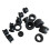 Silicone Hole Plugs 2pcs 28mm Bore Black Rubber Grommet Caps Waterproof Dust Blocking for Cable Protection 3