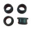 Silicone Hole Plugs 2pcs 28mm Bore Black Rubber Grommet Caps Waterproof Dust Blocking for Cable Protection 5