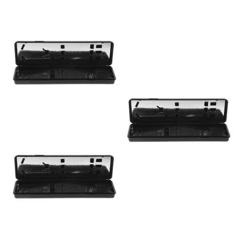 3Pcs ABS Darts Carrying Case Black Slots for Steel Darts 2