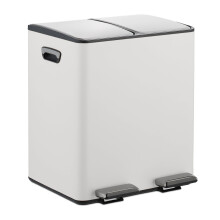 Dvojkomorový pedálový kôš, 2x15L, Soft-Close