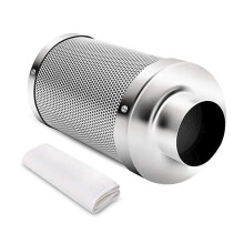 4 Inch Activated Carbon Air Filter for Grow Tent Hydroponics, Efficiency Odor Control, Durable Steel Mesh