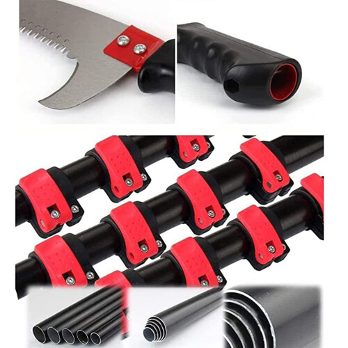 Telescopic Pole Saw 7.2M 24FT with Replaceable Sharp Blade, Anti‑Twist Stability and Comfort Grip for  Reach Tree Pruning 2