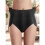 Women'S Breathable Solid Color Triangle Underwear High Waist Tummy Control Hip Lifting Black S 5
