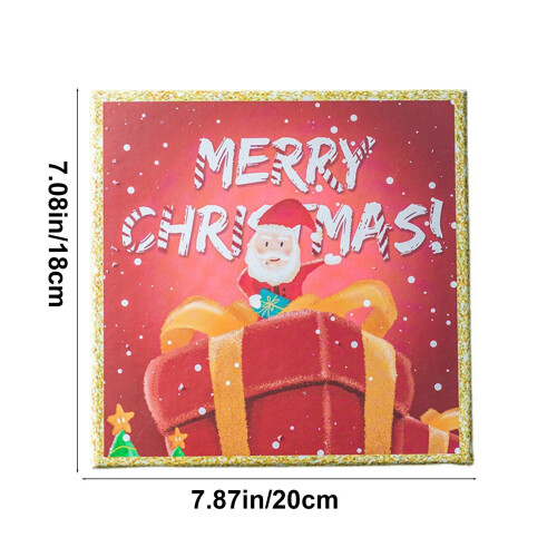 Weihnachtsgeschenkbox, 16,8 x 16,8 cm, Überraschungsbox 2
