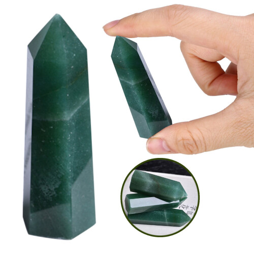 Bara de cristal de fluorit natural cu vârf hexagonal 5-6 cm 2