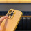 Luxury Lychee Pattern Leather Case for iPhone 15 Pro, Shockproof Bumper with Full Lens Protection 4
